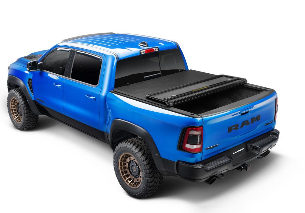 Lund 969259 - Genesis Hard Fold Tonneau Cover, 5'7" Bed, Black