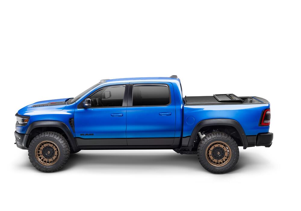 Lund 969259 - Genesis Hard Fold Tonneau Cover, 5'7" Bed, Black