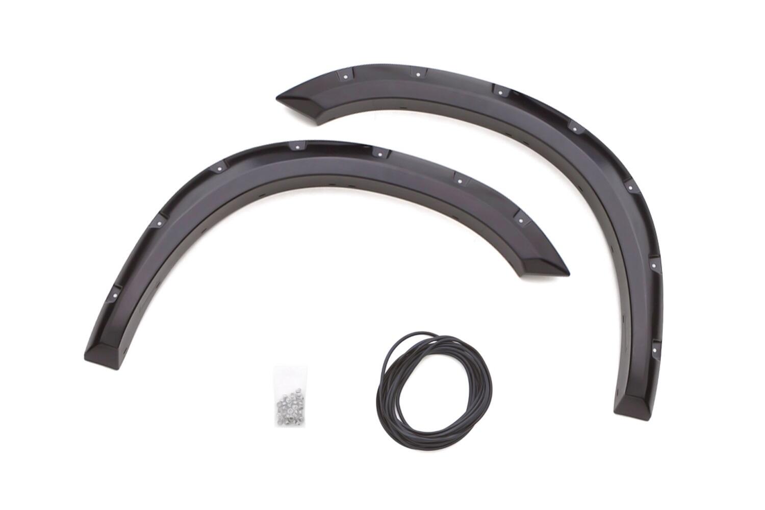 Lund RX137SA - RX-Rivet Style Fender Flares, 2-Piece Front, Black