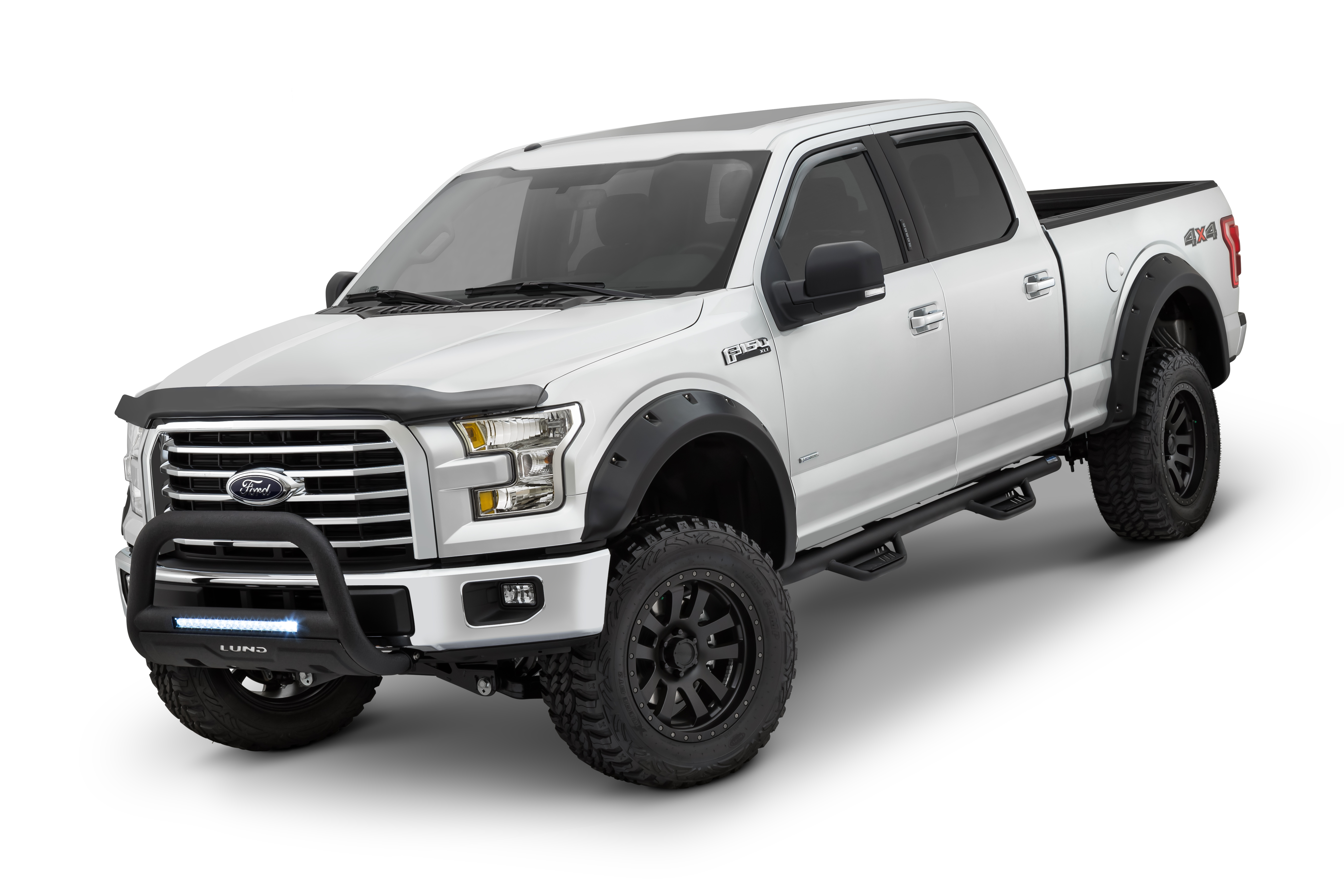 Lund RX133T - RX-Rivet Style Fender Flares, 4-Piece Set, 5'1" Bed