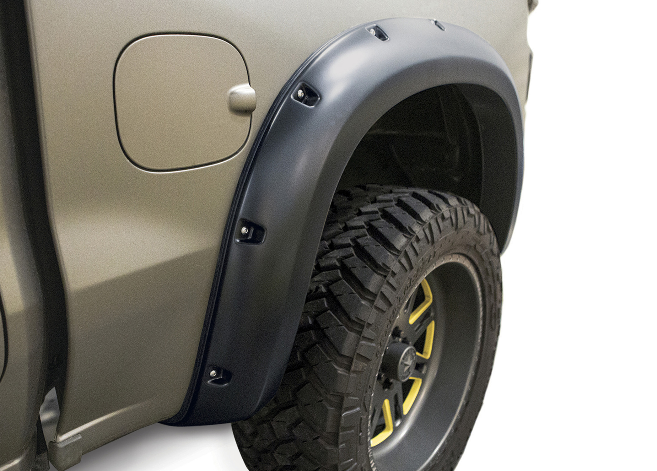 Lund RX130SB - RX-Rivet Style Fender Flares, 2-Piece Rear, Black