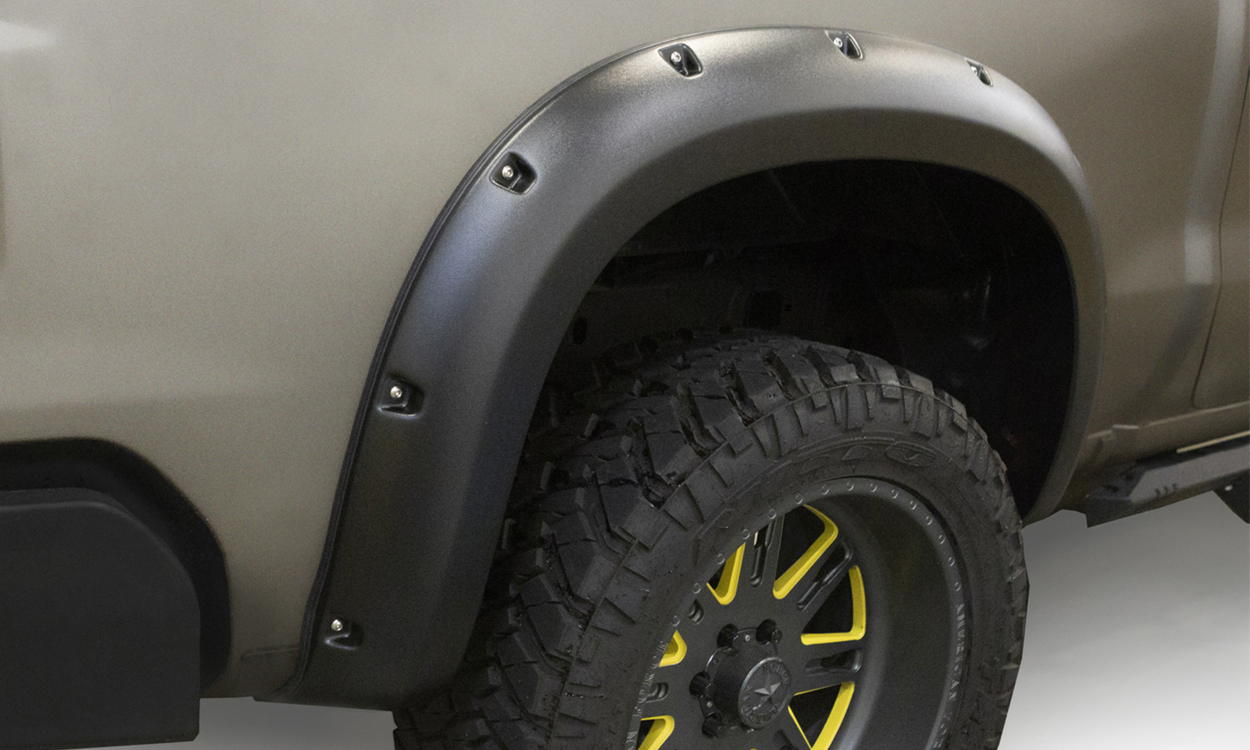 Lund RX130TB - RX-Rivet Style Fender Flares, 2-Piece Rear, Black