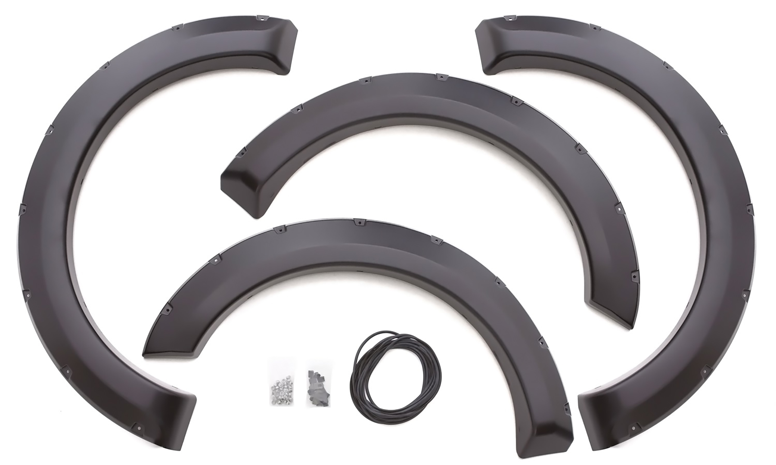 Lund RX131T - RX-Rivet Style Fender Flares, 4-Piece Set, Black