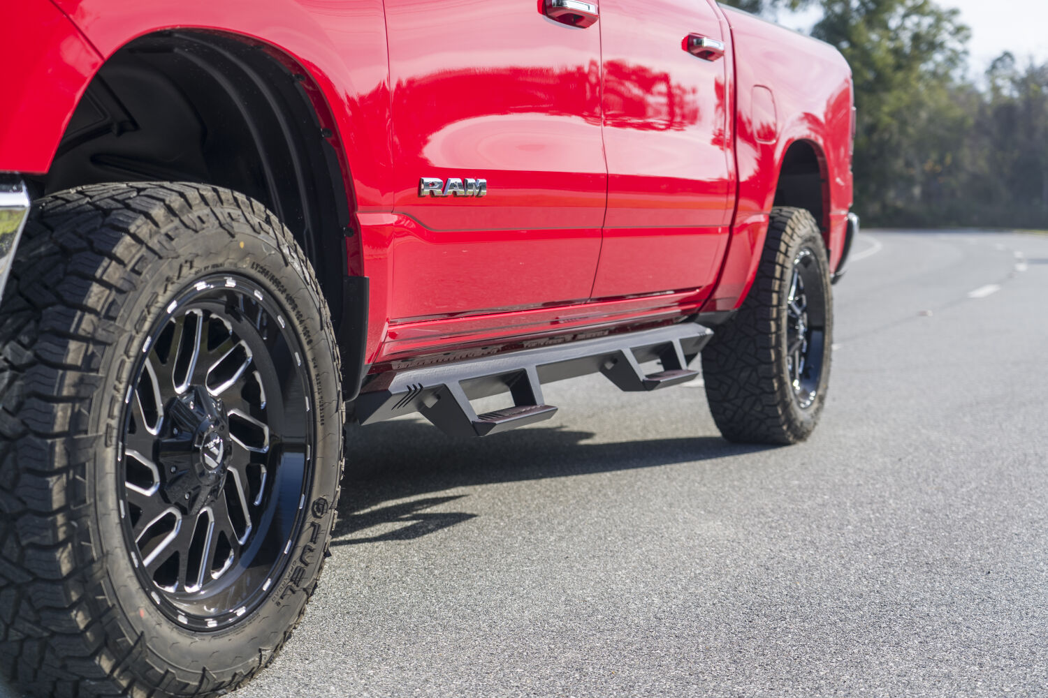 N-Fab EXD19CC-TX - EpYx Drop Steps, Crew Cab, Textured Black