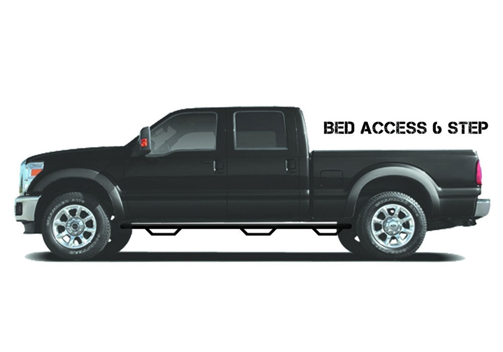 N-Fab C19105CC-6-TX - Nerf Steps, Crew Cab, 6'10" Bed