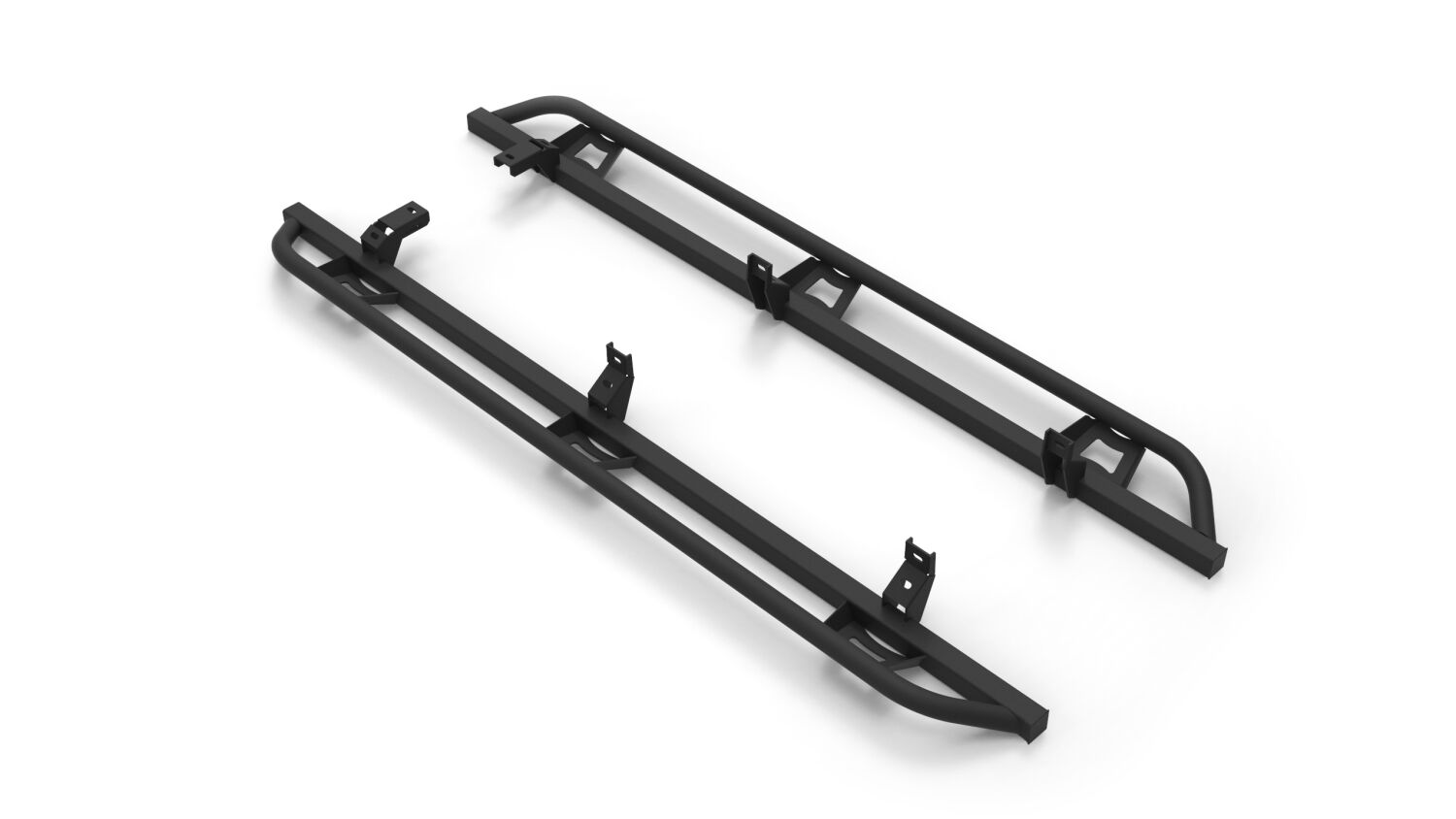 N-Fab TSF214B-TX - TrailSlider Rock Sliders, Textured Black, Powder Coated