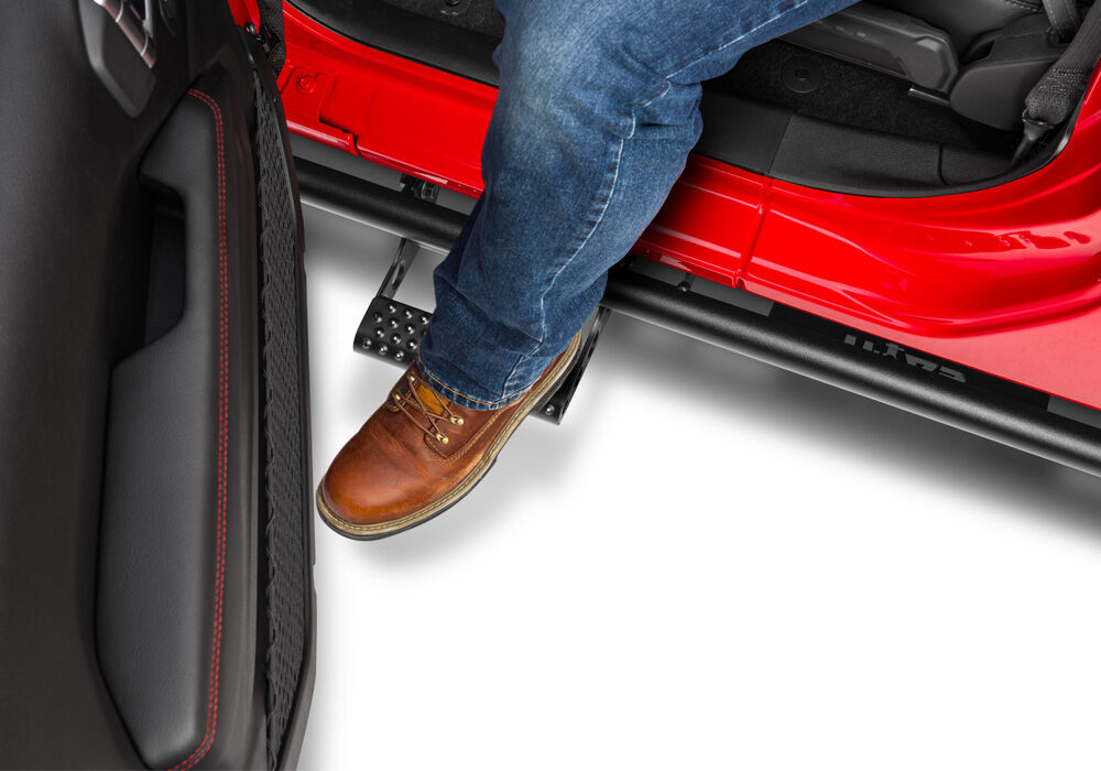 N-Fab N224RKRCC - RKR Rock Rails, Crew Cab, Textured Black
