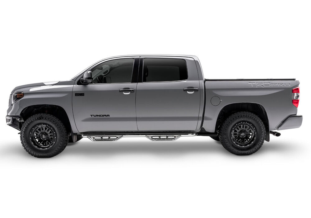 N-Fab HPC1575CC-SS - Podium Steps, Crew Cab, Polished Stainless Steel