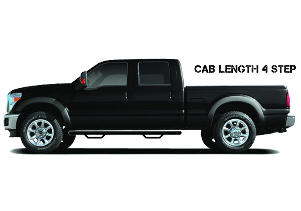 N-Fab D1584CC-TX - Nerf Steps, Crew Cab, Black
