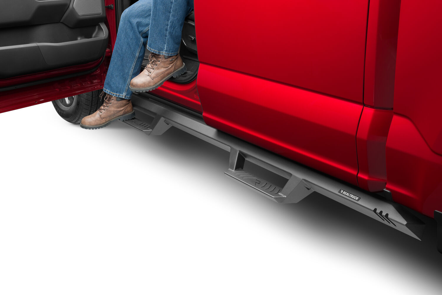 N-Fab EXG15CC-TX - EpYx Drop Steps, Crew Cab, Textured Black