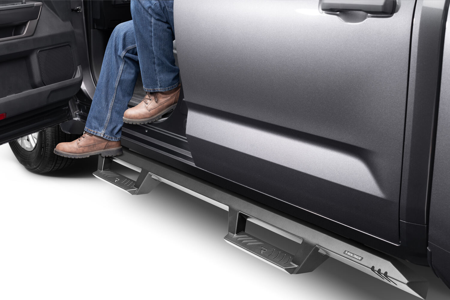 N-Fab EXT22CC-TX - EpYx Drop Steps, Crew Cab, Textured Black