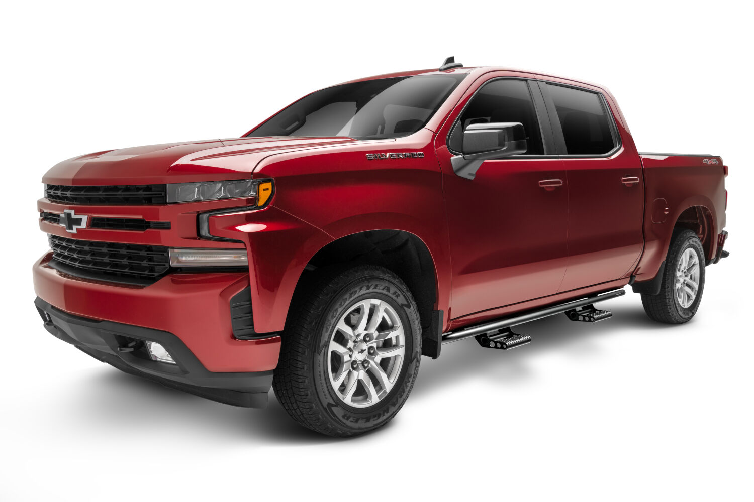 N-Fab C194RKRCCS4 - RKR Step Rails, Crew Cab, Textured Black