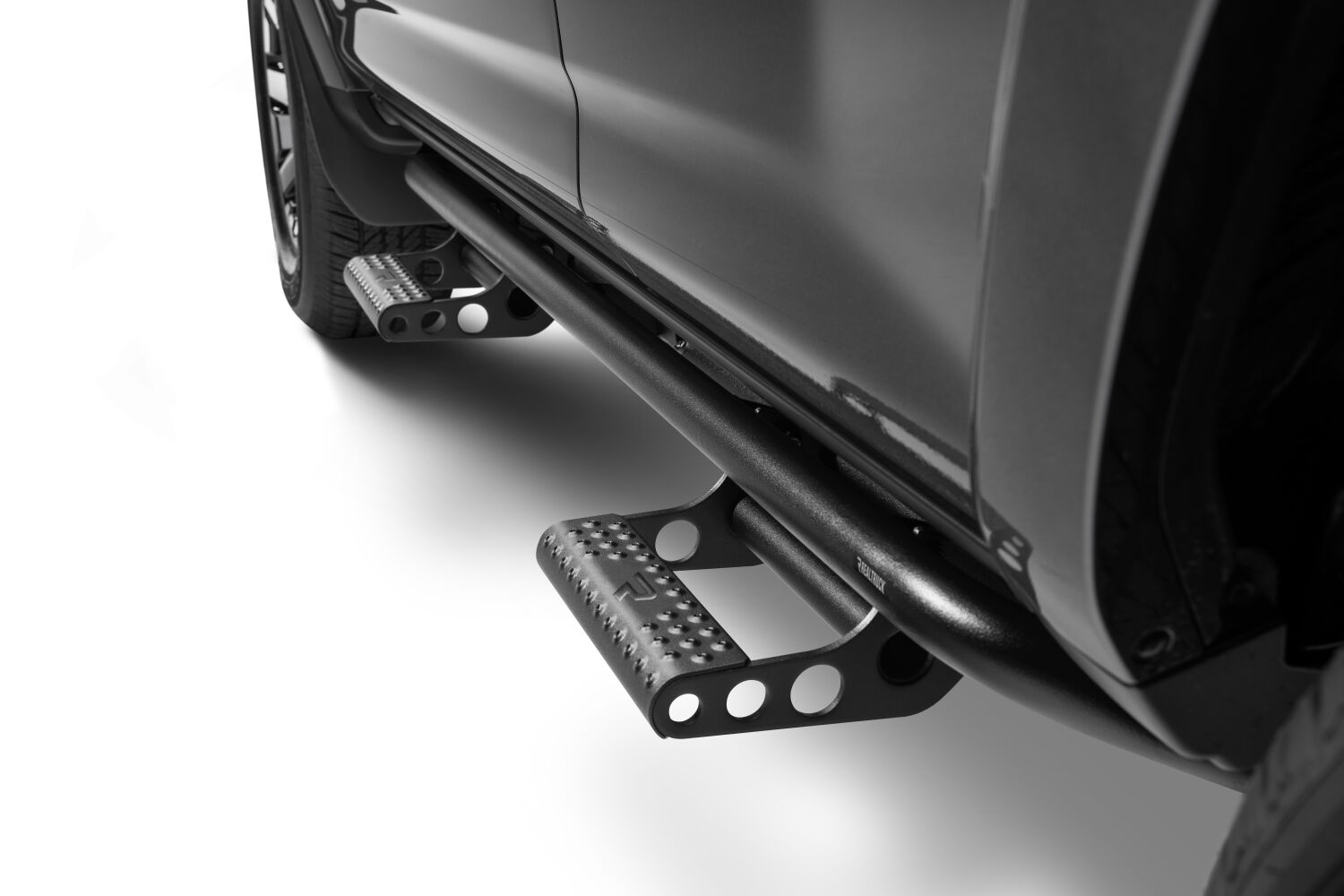 N-Fab T104RKR4RS4 - RKR Step Rails, Textured Black, Powder Coated