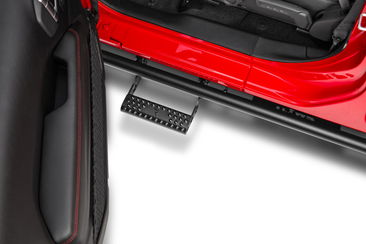 N-Fab J182RKRS2 - RKR Step Rails, Textured Black
