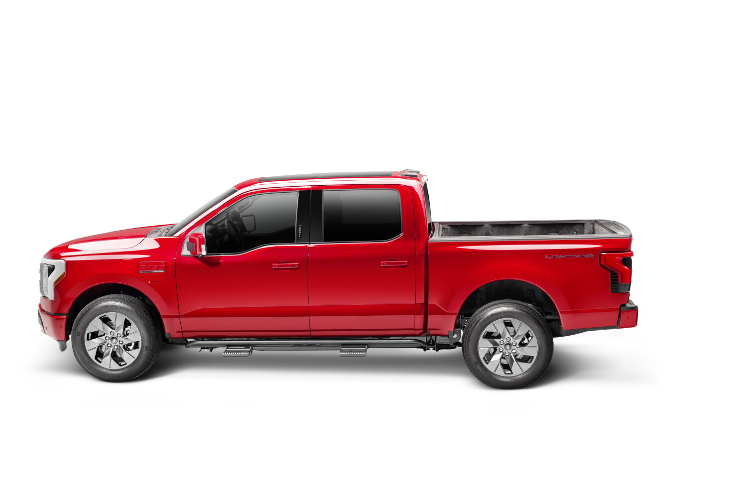 N-Fab F154RKRCCS4 - RKR Step Rails, Crew Cab, Textured Black