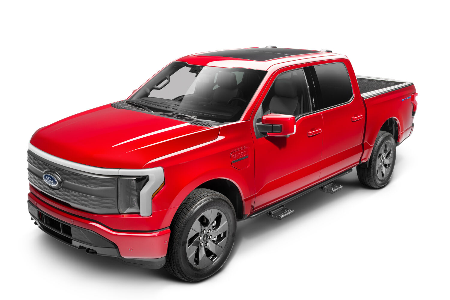 N-Fab F154RKRCCS4 - RKR Step Rails, Crew Cab, Textured Black