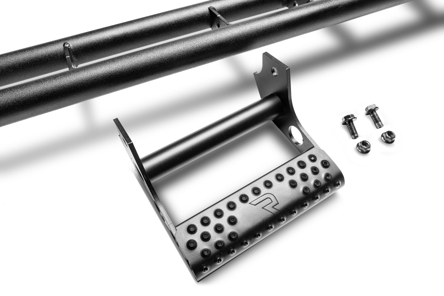 N-Fab N224RKRCCS4 - RKR Step Rails, Crew Cab, Textured Black