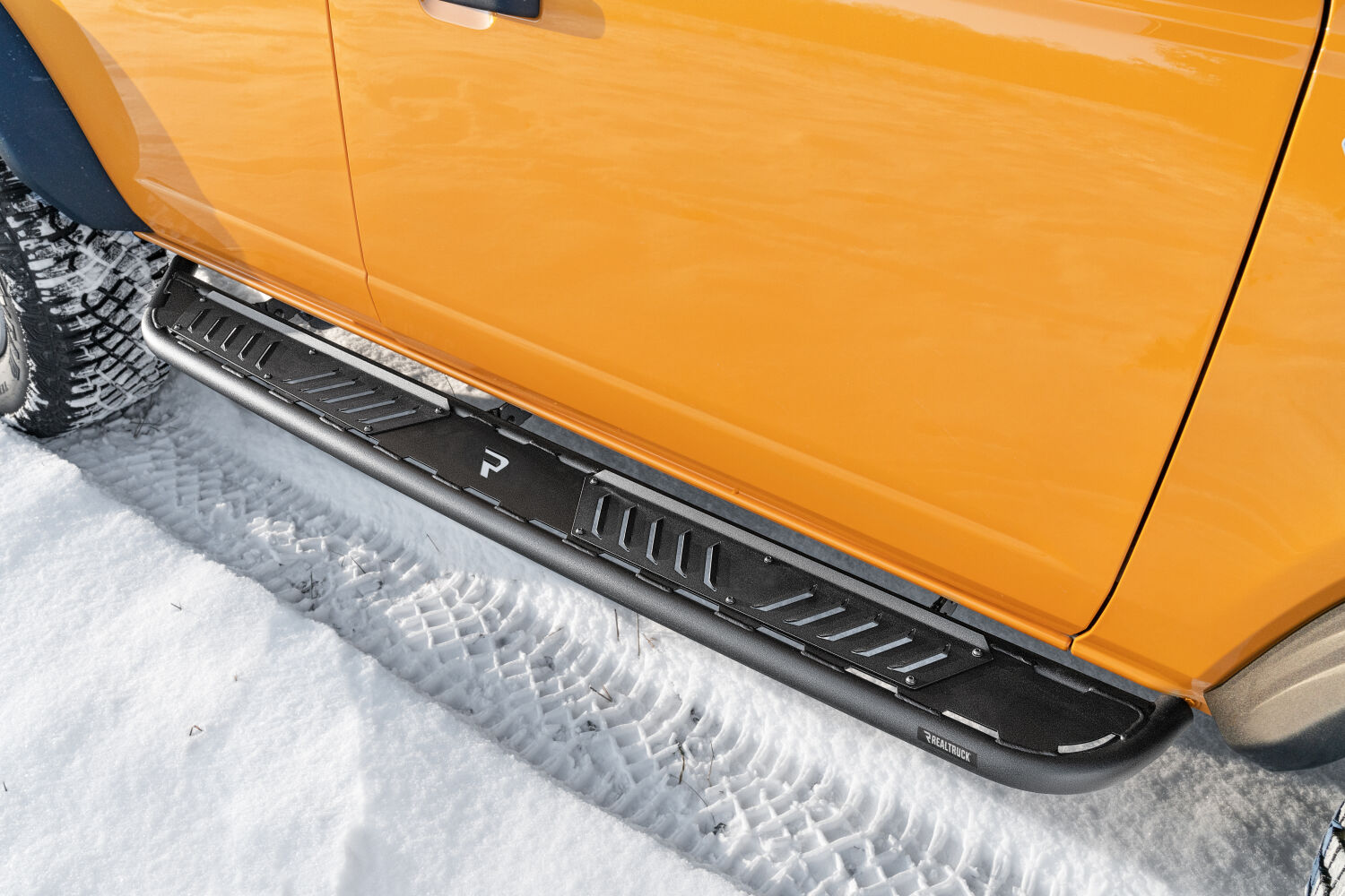N-Fab NBF214B-TX - Roan Running Boards, Textured Black, Powder Coated