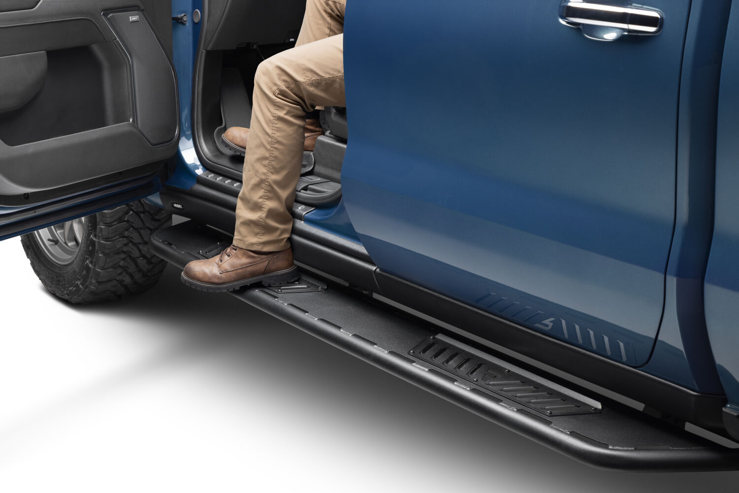 N-Fab NBC19CC-TX - Roan Running Boards, Crew Cab, Textured Black