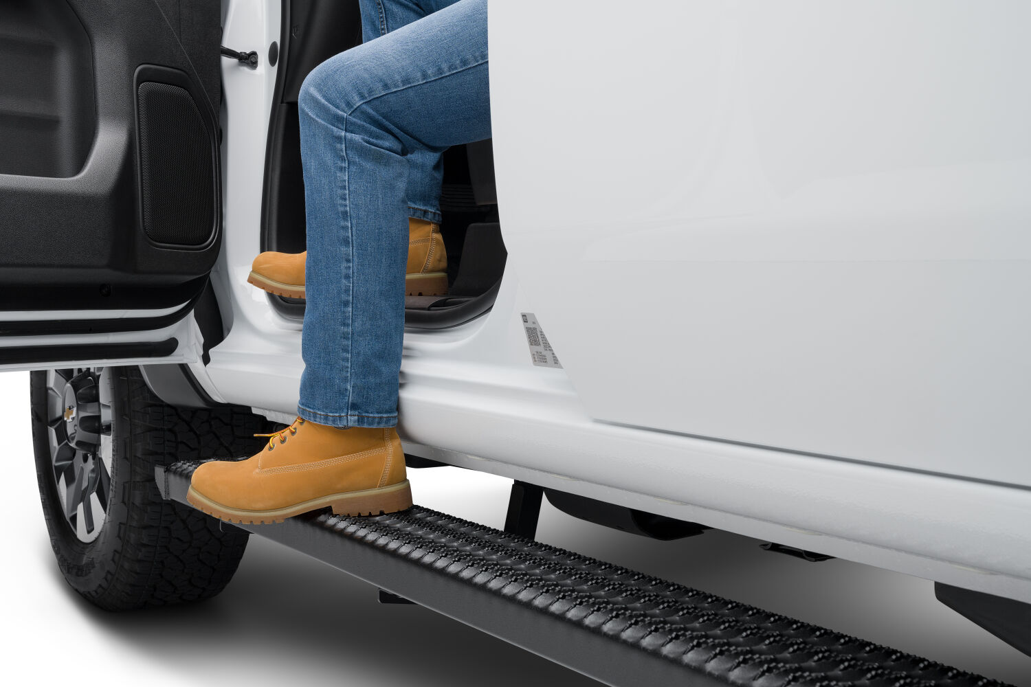 N-Fab GFC19QC-TX - Growler Step System, Extended Cab, Textured Black