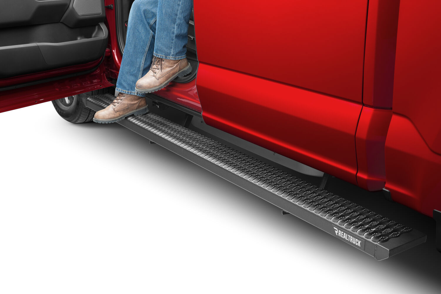 N-Fab GFF99QC-TX - Growler Step System, Extended Cab, Textured Black