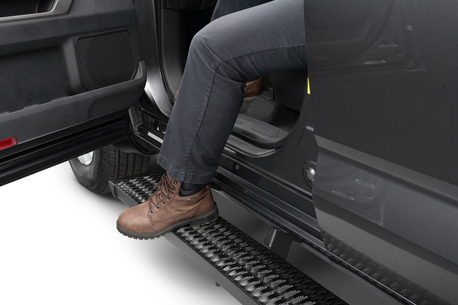 N-Fab GFT07CC-TX - Growler Step System, Extended Cab, Textured Black