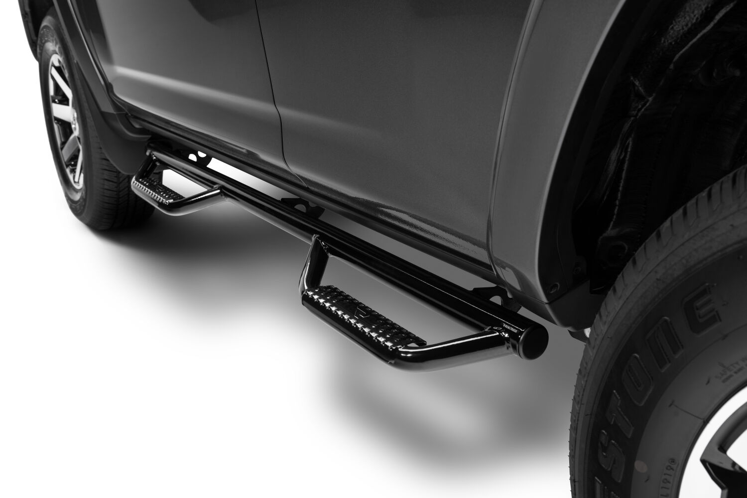N-Fab T1360R-GB - Nerf Steps, Gloss Black, Powder Coated