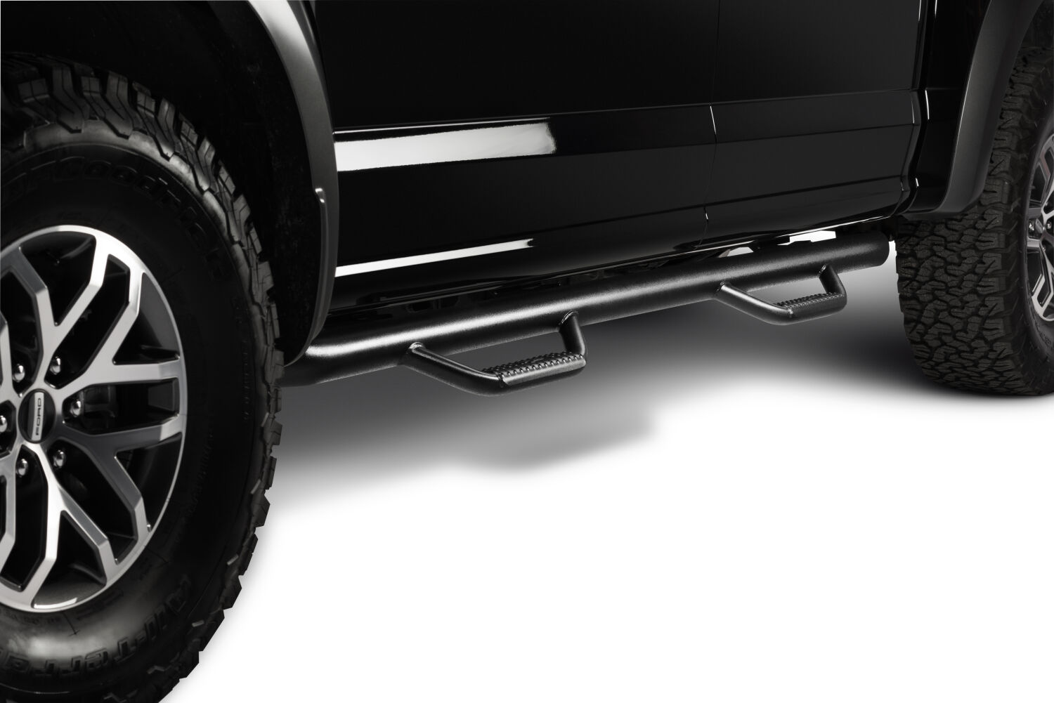 N-Fab F1785CC-TX - Nerf Steps, Crew Cab, Textured Black