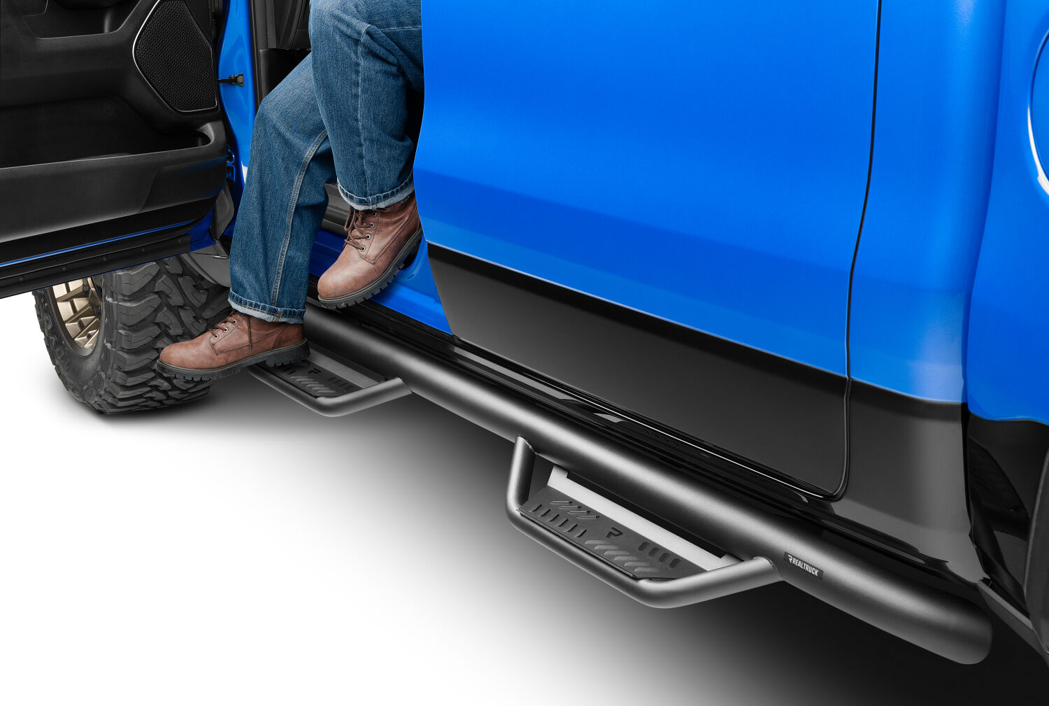 N-Fab HPD1980CC-TX - Podium Steps, Crew Cab, Textured Black