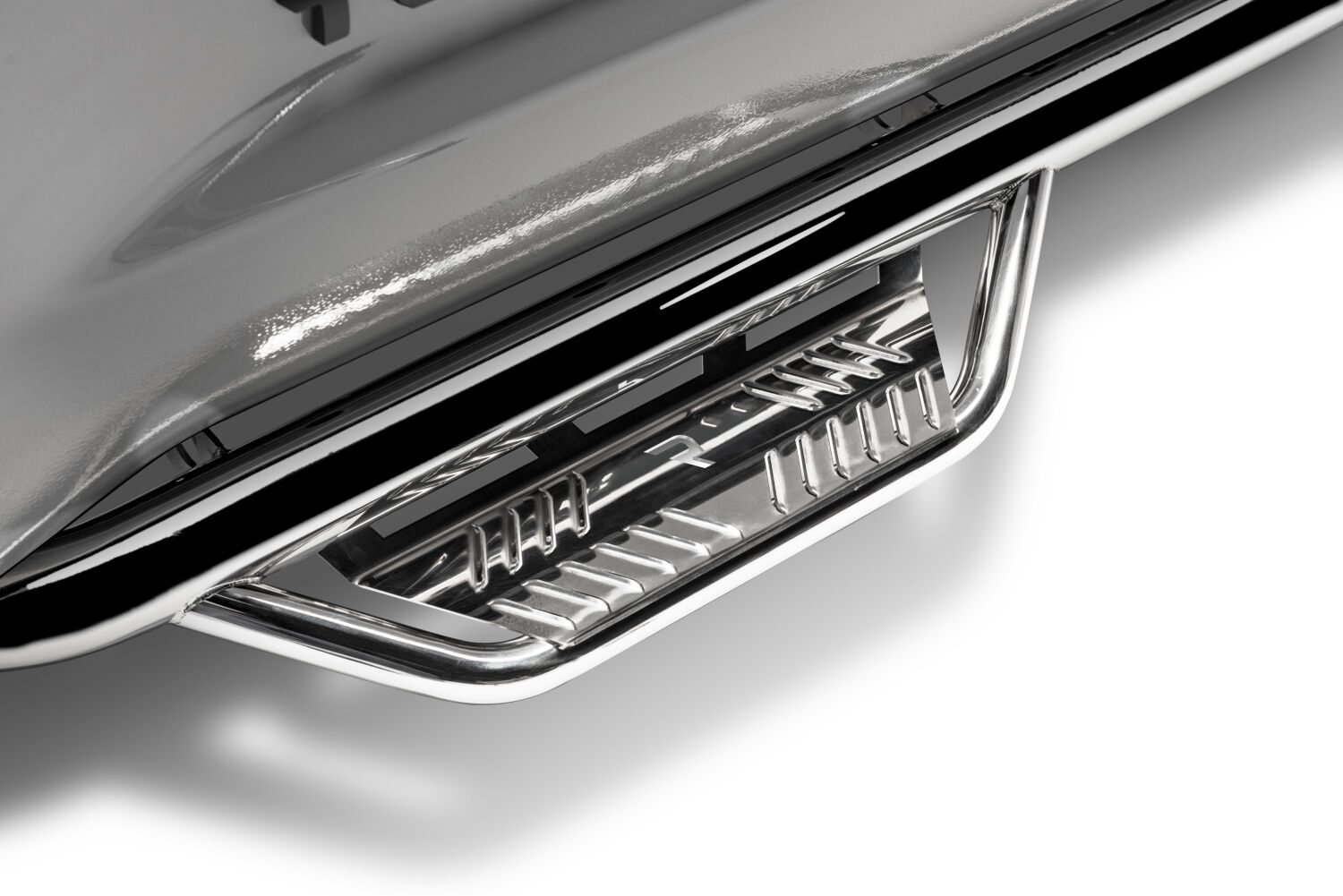 N-Fab HPC1475CC-SS - Podium Steps, Crew Cab, Polished Stainless Steel