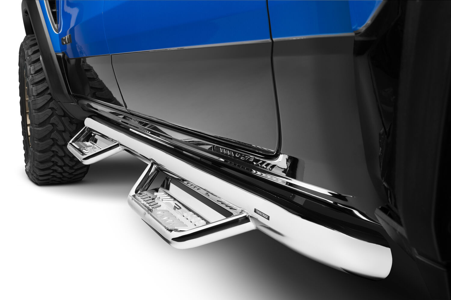 N-Fab HPD1980CC-SS - Podium Steps, Crew Cab, Polished Stainless Steel