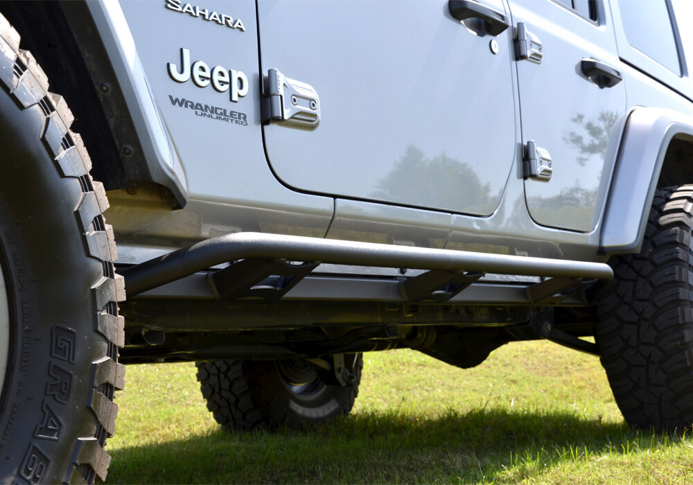 N-Fab TSJ184-TX - TrailSlider Rock Sliders, Textured Black, Powder Coated