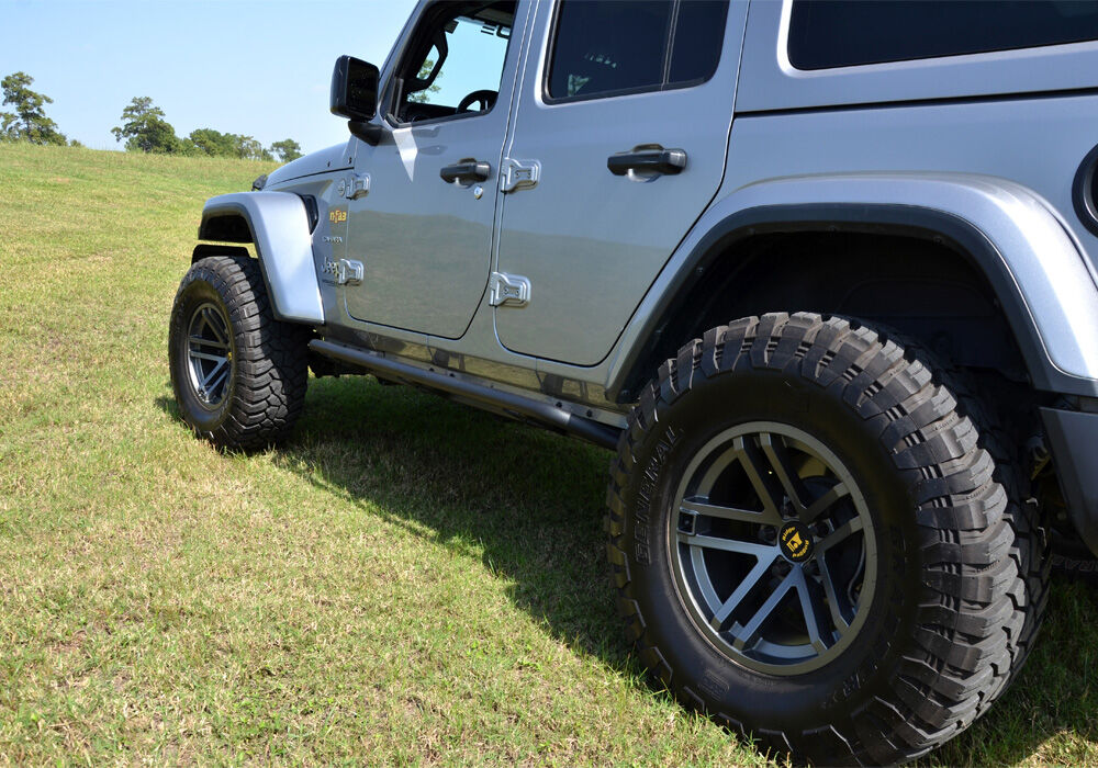 N-Fab TSJ184-TX - TrailSlider Rock Sliders, Textured Black, Powder Coated