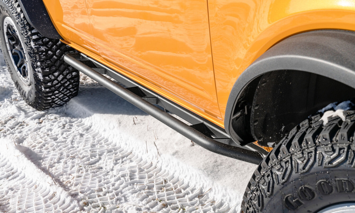 N-Fab TSF214B-TX - TrailSlider Rock Sliders, Textured Black, Powder Coated