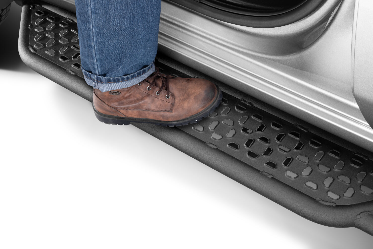 N-Fab RBF58-87011-28T - Growler Sport Running Boards, Crew Cab, Black