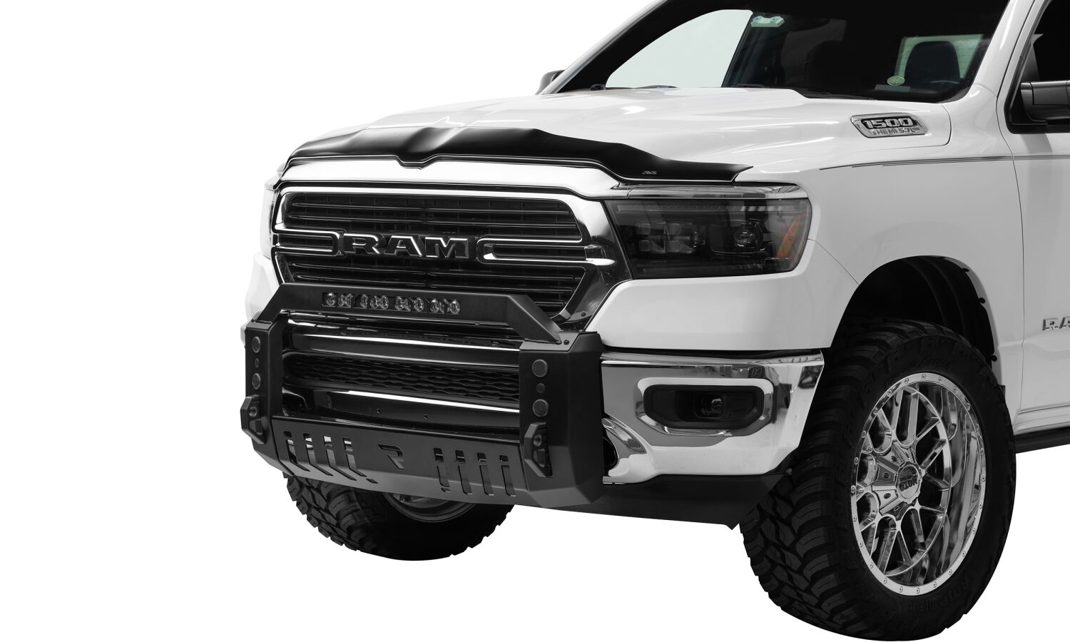 N-Fab D19BB01-TX - HVM Bull Bars, Textured, Steel