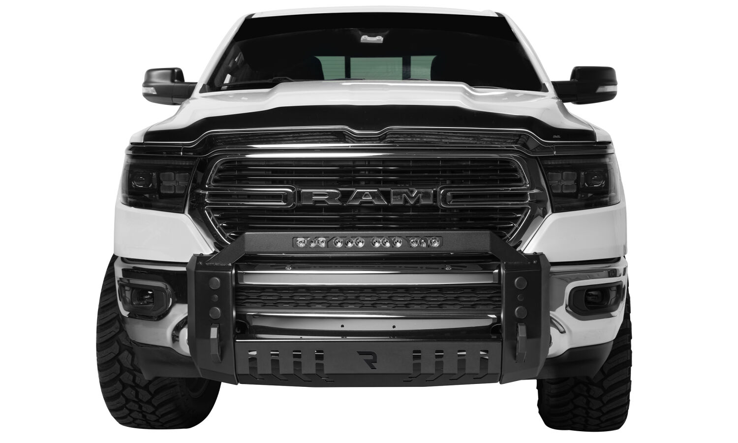 N-Fab D19BB01-TX - HVM Bull Bars, Textured, Steel