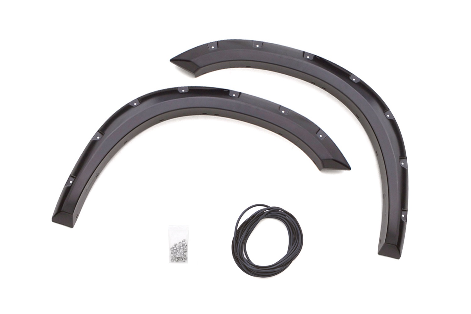 Lund RX131TA - RX-Rivet Style Fender Flares, 2-Piece Front, Black