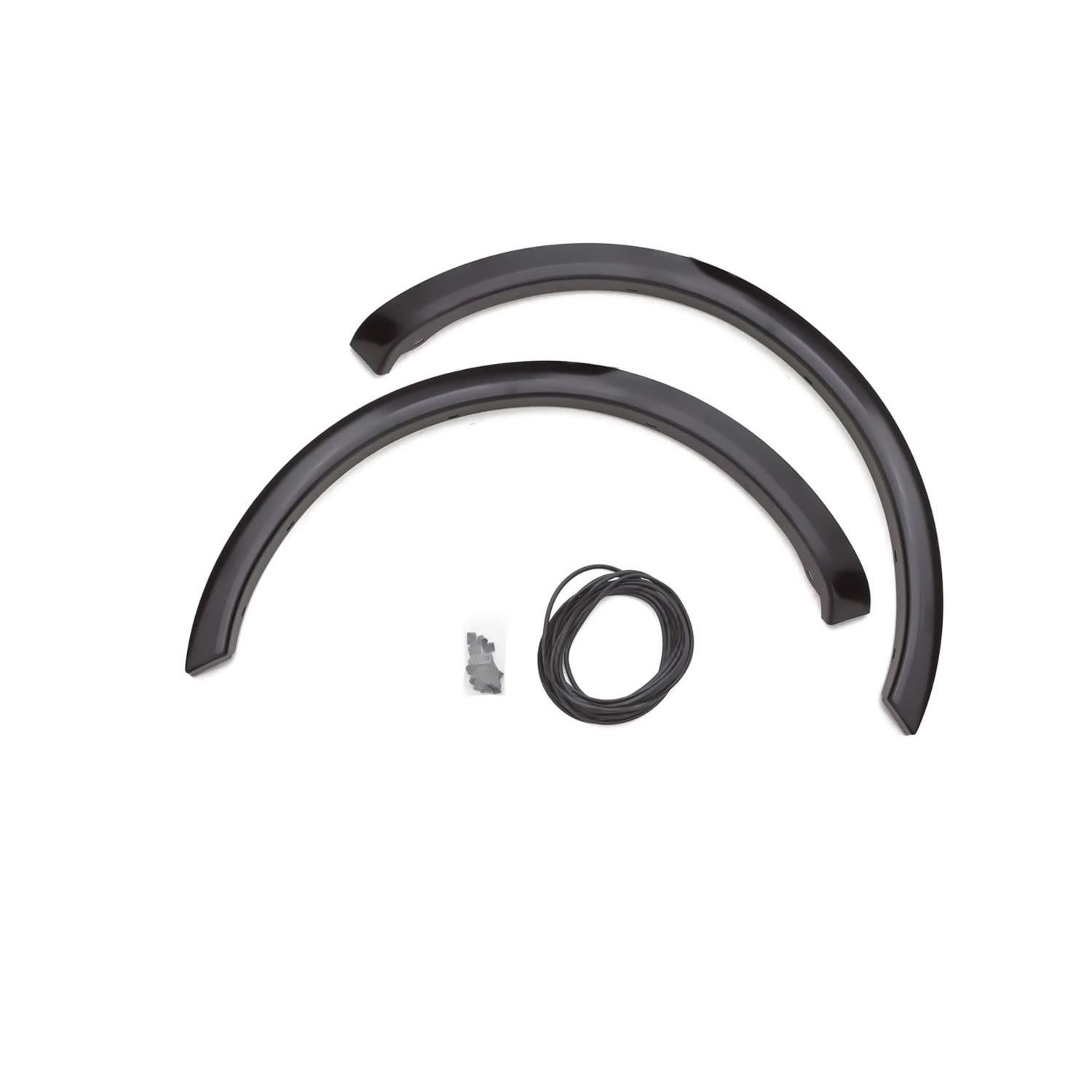 Lund SX133TA - SX-Sport Style Fender Flares, 2-Piece Front, Black