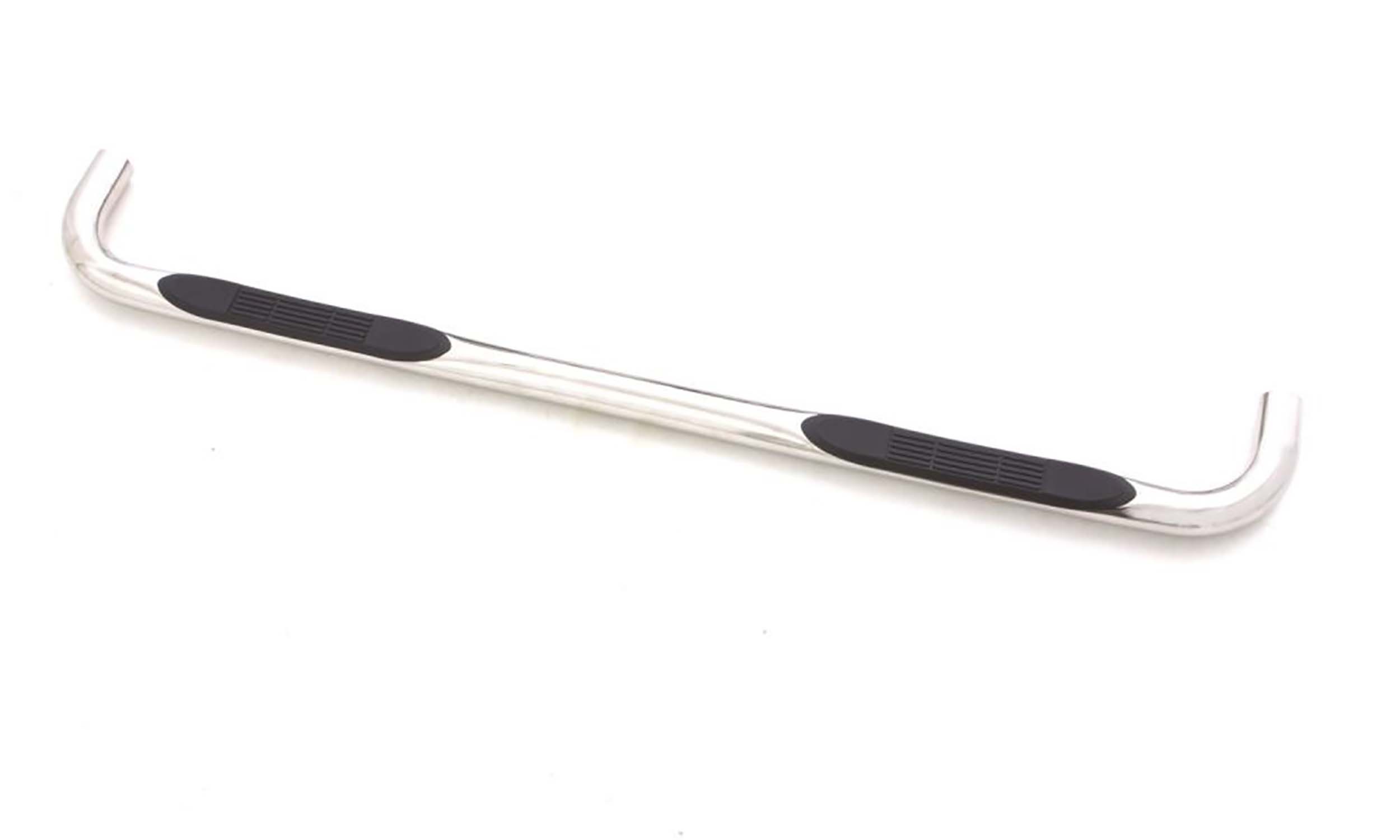 Lund 22672754 - 3" Round Bent Nerf Bars, 2-Piece Set, Polished Stainless