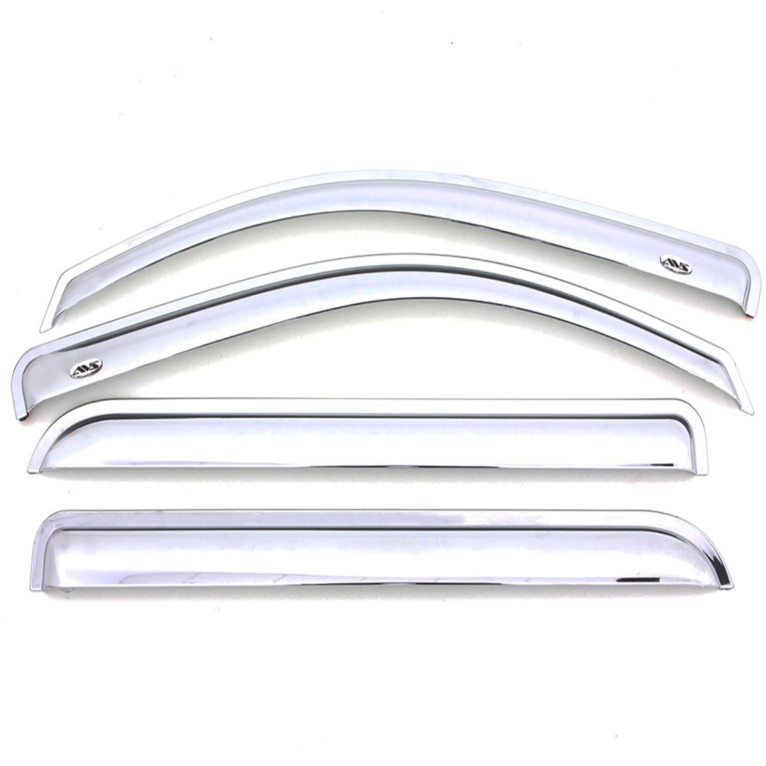 Auto Ventshade AVS 684813 - AVS Chrome Ventvisor, Extended Cab, Outside Mount
