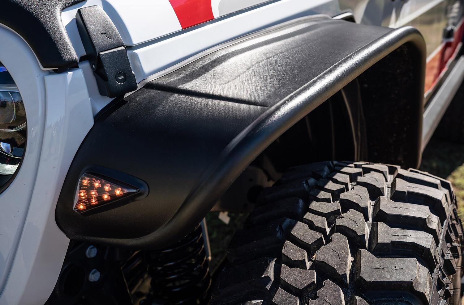 Bushwacker 10928-07 - Flat Style Fender Flares (Jeep), 4-Piece Set, Black
