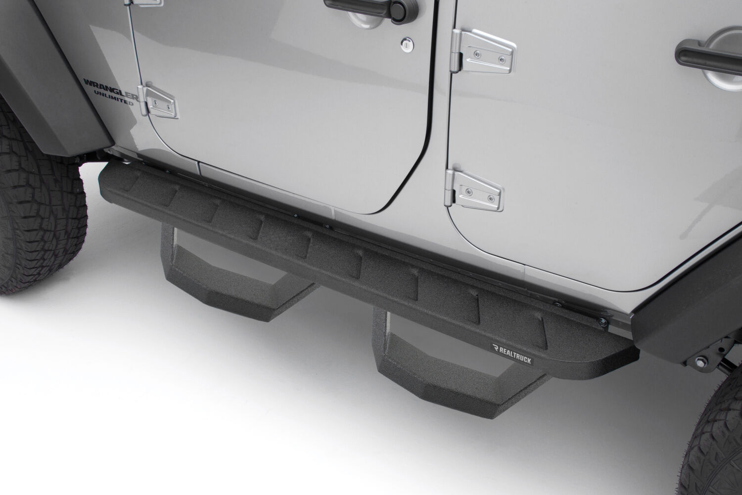 Go Rhino 6345056820T - RB10 Running Boards, Black, Protective Bedliner coating