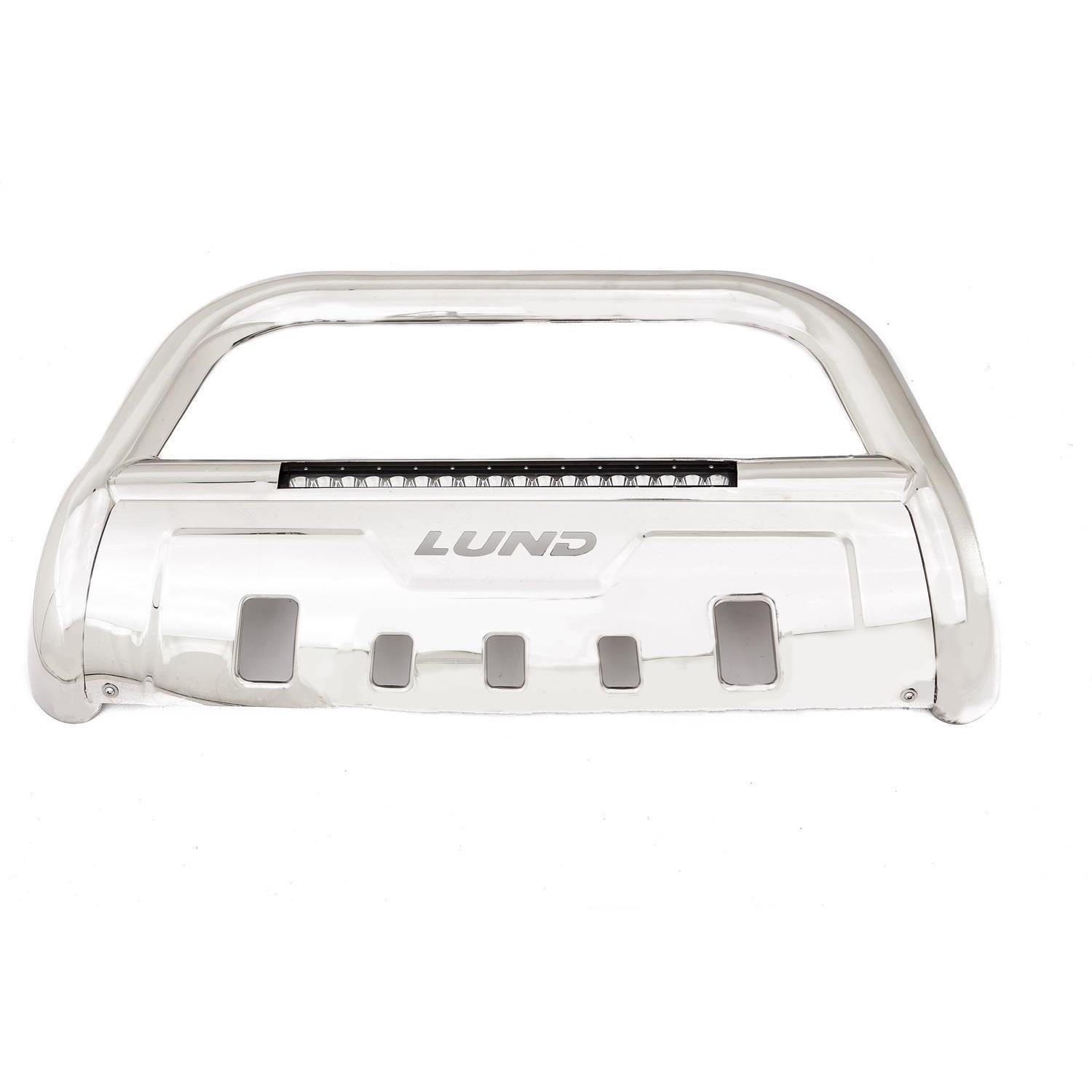 Lund 47021300 - Bull Bar with LED, Polished Stainless, Stainless Steel