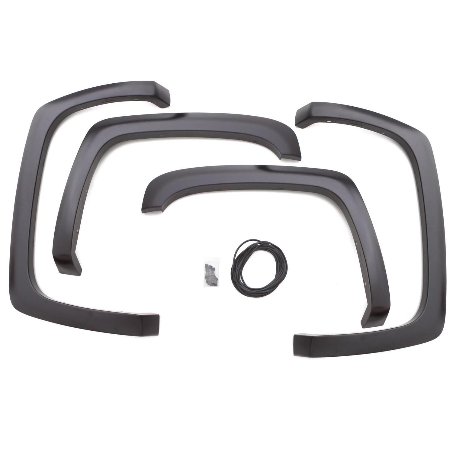 Lund SX131S - SX-Sport Style Fender Flares, 4-Piece Set, Black