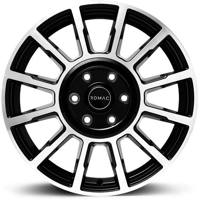 ROMAC WHEELS - 7.5X18 STEALTH 5X108 ET45 73.1 - RMSTE H8577BMF