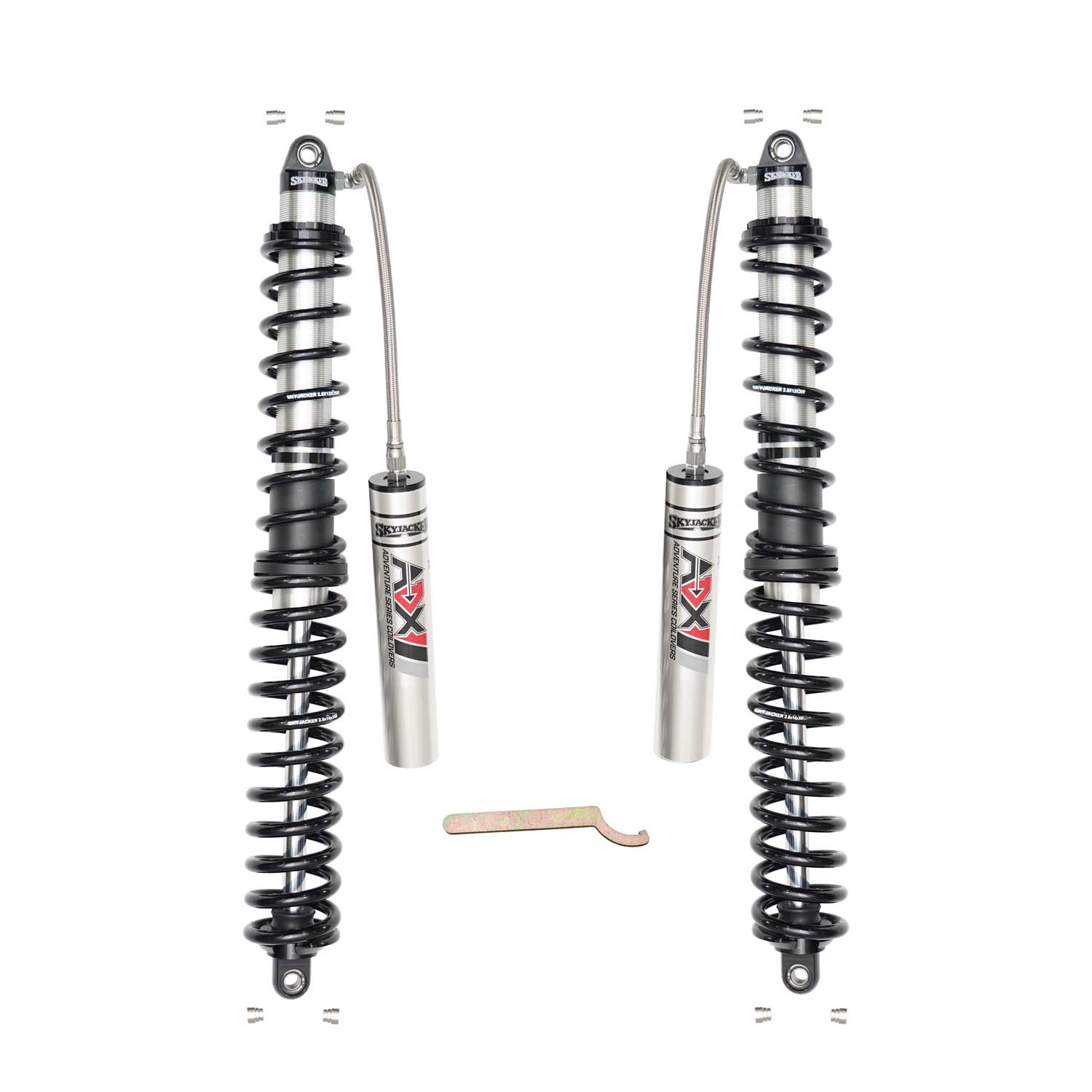Skyjacker JL36ER 3.5-6 In. ADX 2.0 Adventure Series Remote Reservoir Rear Coilover Shocks.