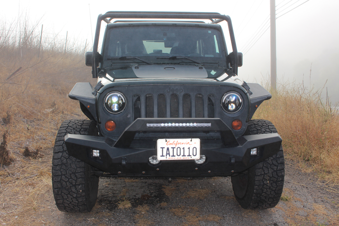 Body Armor 4x4 JP-19537 - Orion Front Bumper, Black, Light Texture
