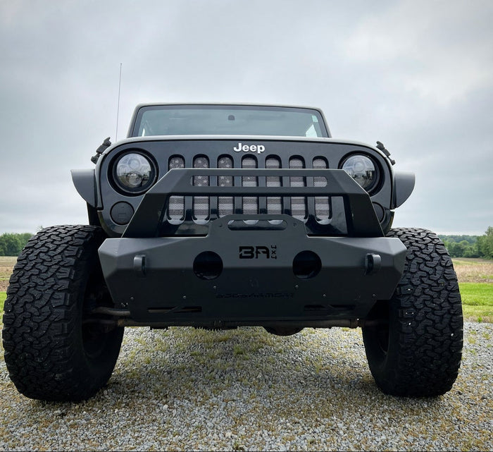Body Armor 4x4 JP-19535 - Orion Front Bumper, Black, Light Texture