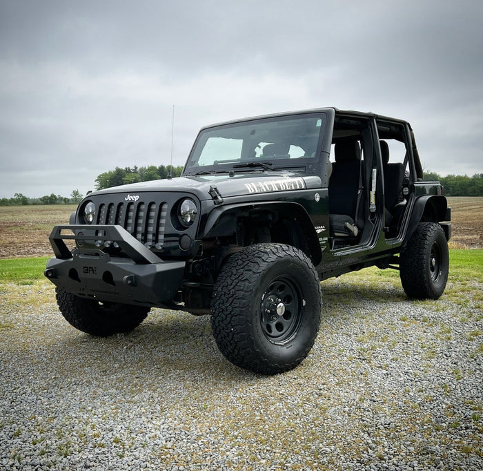 Body Armor 4x4 JP-19535 - Orion Front Bumper, Black, Light Texture